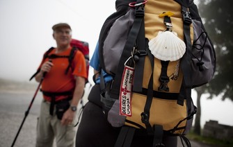 Pellegrini vicino A Fonsagrada, nel Cammino primitivo