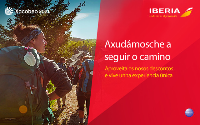 Promoción Iberia co Camiño de Santiago